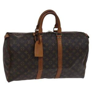 LOUIS VUITTON Monogram Keepall 45 Boston Bag